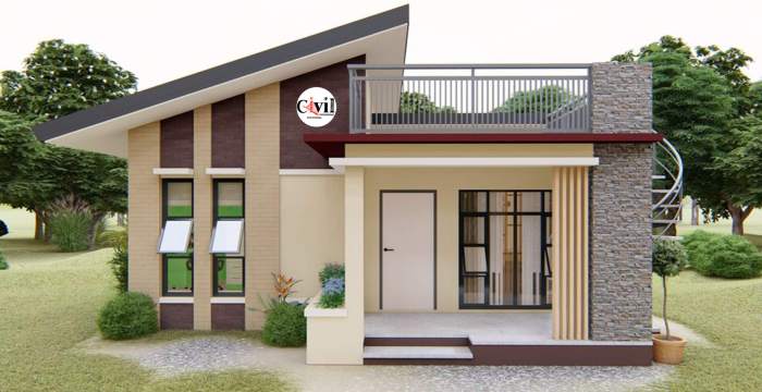 2 bedroom bungalow house design