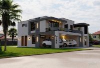 House design with 5 bedrooms