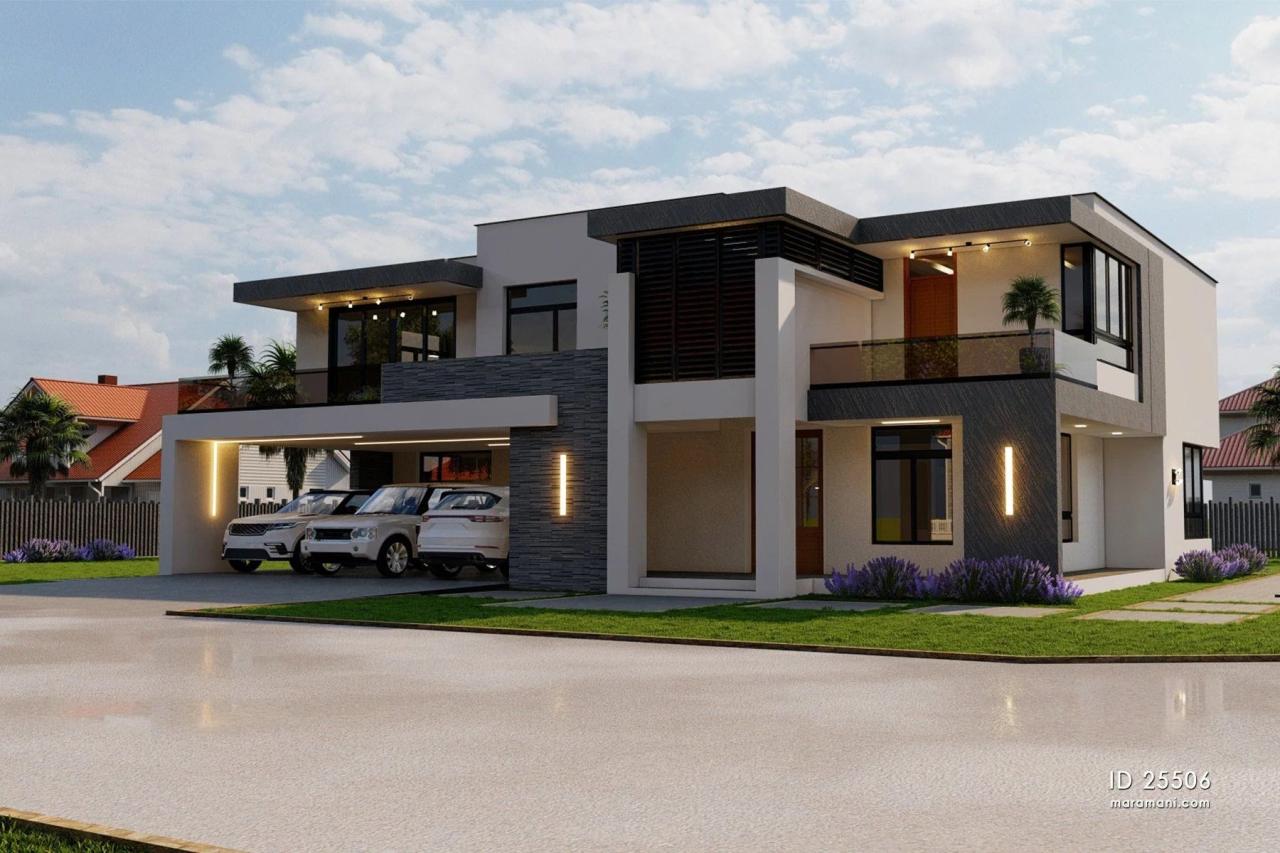 House design with 5 bedrooms