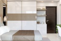 Interior design of bedroom cupboards