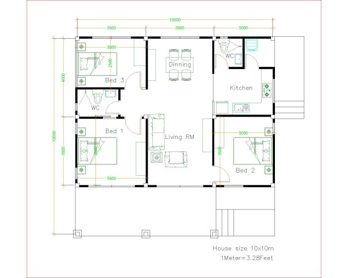 Floor plan house design 10 bedrooms