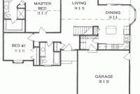 1200 sqft 2 bedroom house design